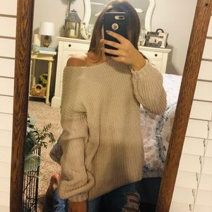 Boho Sweater with Criss Cross Back